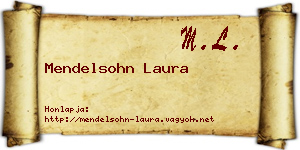 Mendelsohn Laura névjegykártya